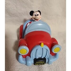 Disney Mickey Mouse Car Toy Vehicle Red California Mickey 1 License Plate‎